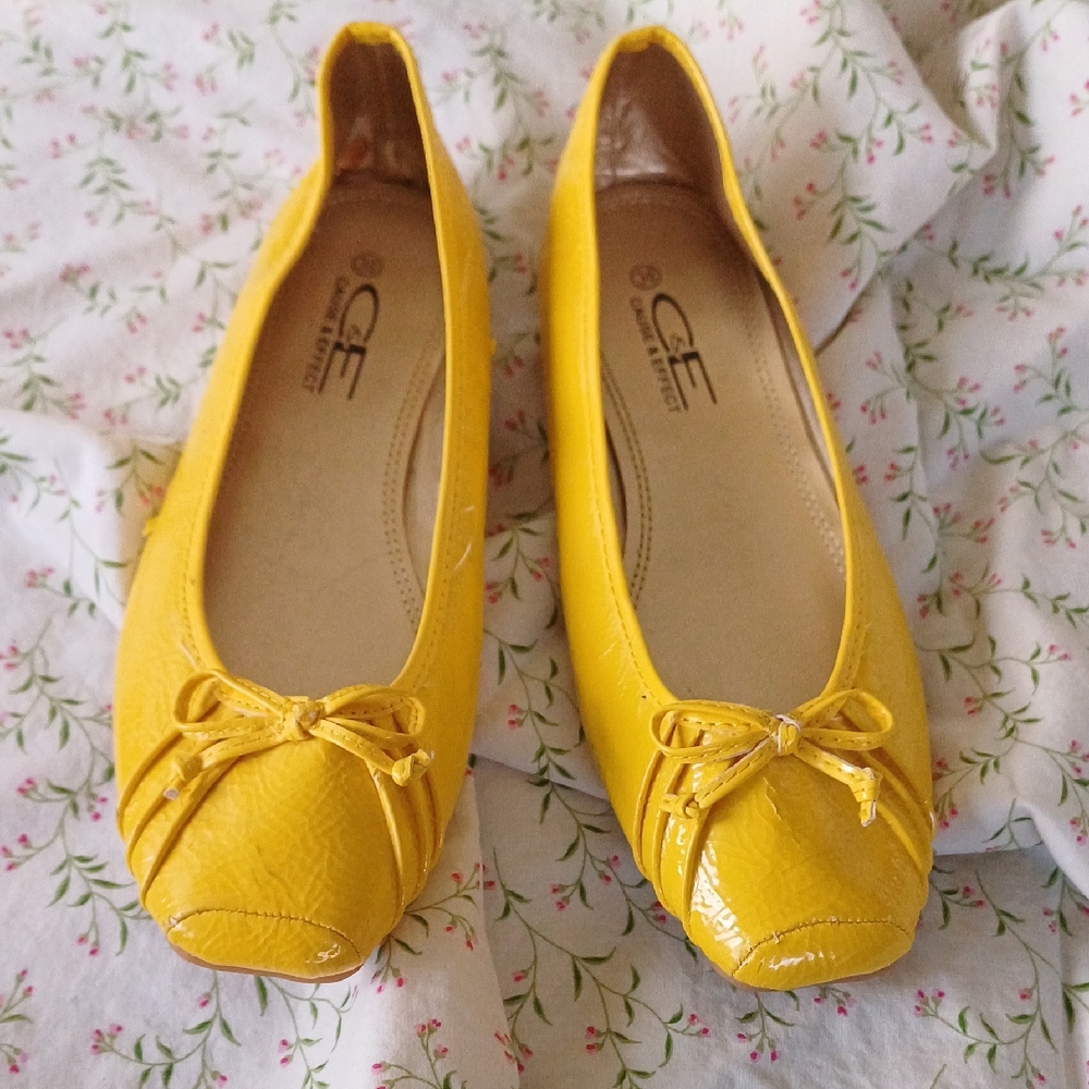 Cause&Effect Yellow Ballet Flats